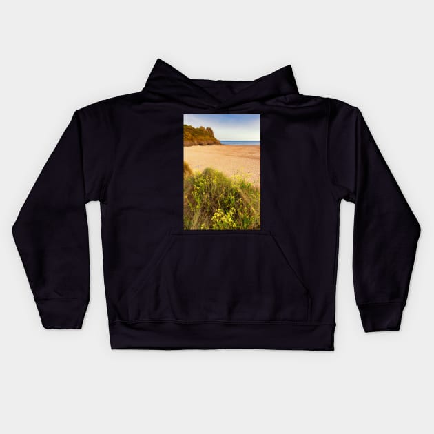 Tor Bay and Great Tor, Gower Kids Hoodie by dasantillo